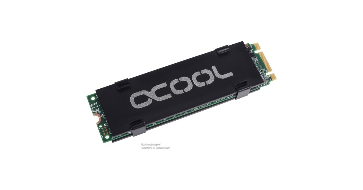 Alphacool HDX - M.2 SSD M01 - 80mm, Kühlkörper(schwarz)
