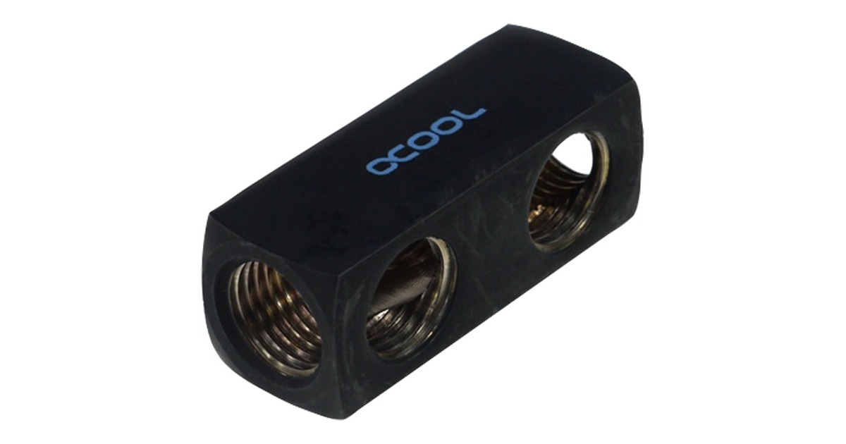 Alphacool HF Anschlussterminal 5-Fach G1/4, Verbindung(schwarz)