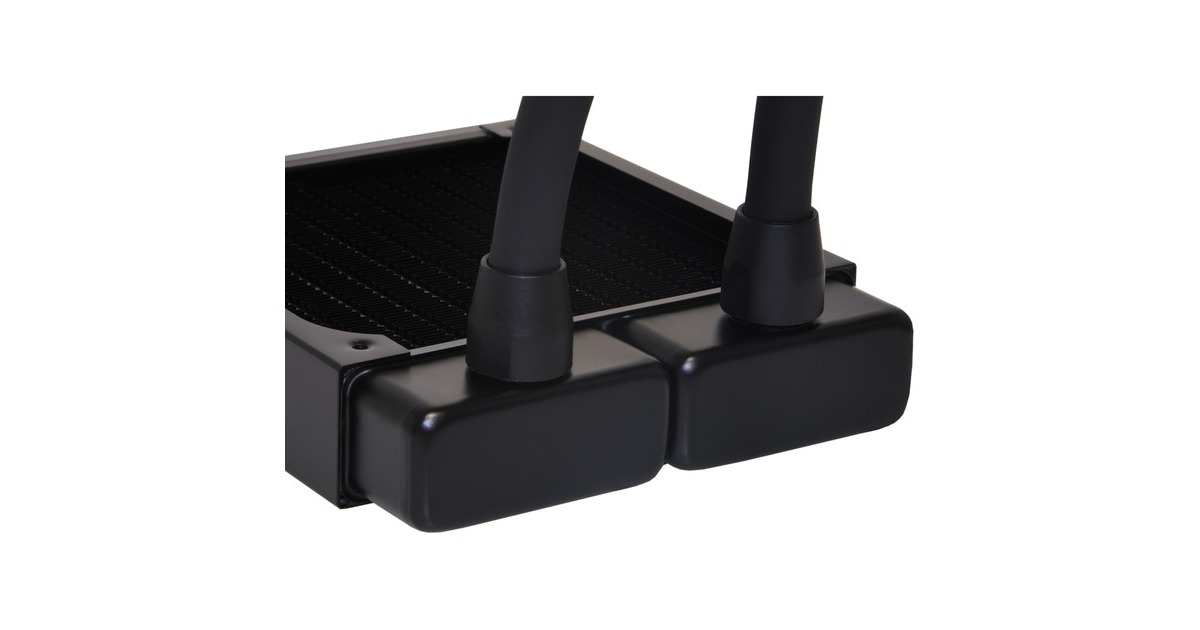 Alphacool HF Anschraubtülle TPV - 12,7/7,6mm Gerade - Black, Verbindung(schwarz)