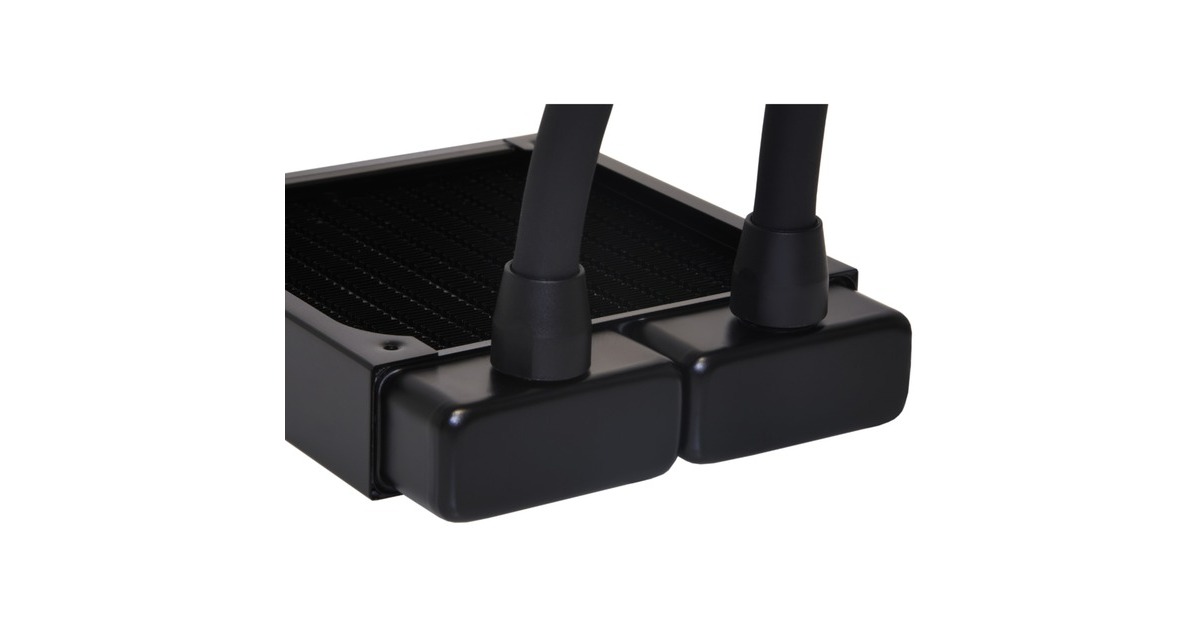 Alphacool HF Anschraubtülle TPV - Gerade - Black, Verbindung(schwarz (matt), 6er Set, gerade)