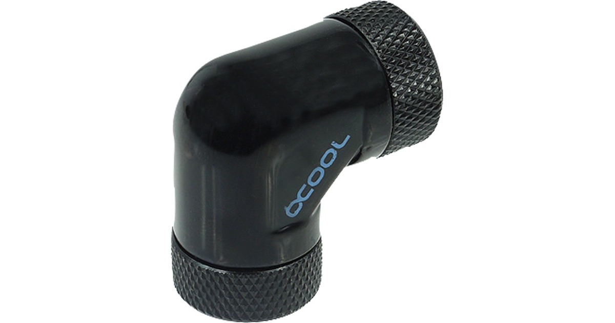 Alphacool HF L-Verbinder 90° - G1/4 drehbar, Verbindung(schwarz)