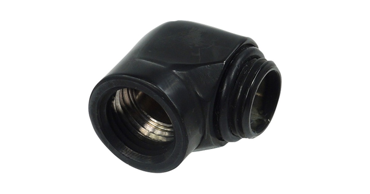Alphacool HF L-Verbinder G1/4 AG auf G1/4, Verbindung(schwarz)