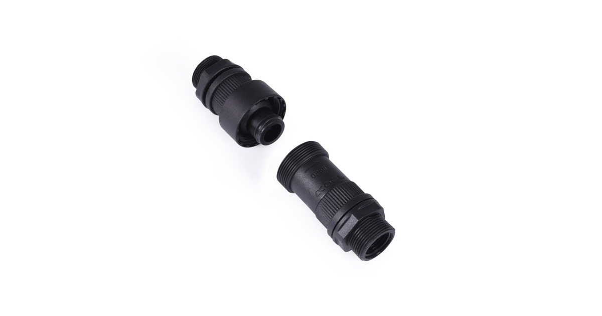 Alphacool HF Schnellverschlusskupplungsset IG/IG - Schottverschraubung, Verbindung(schwarz (matt))