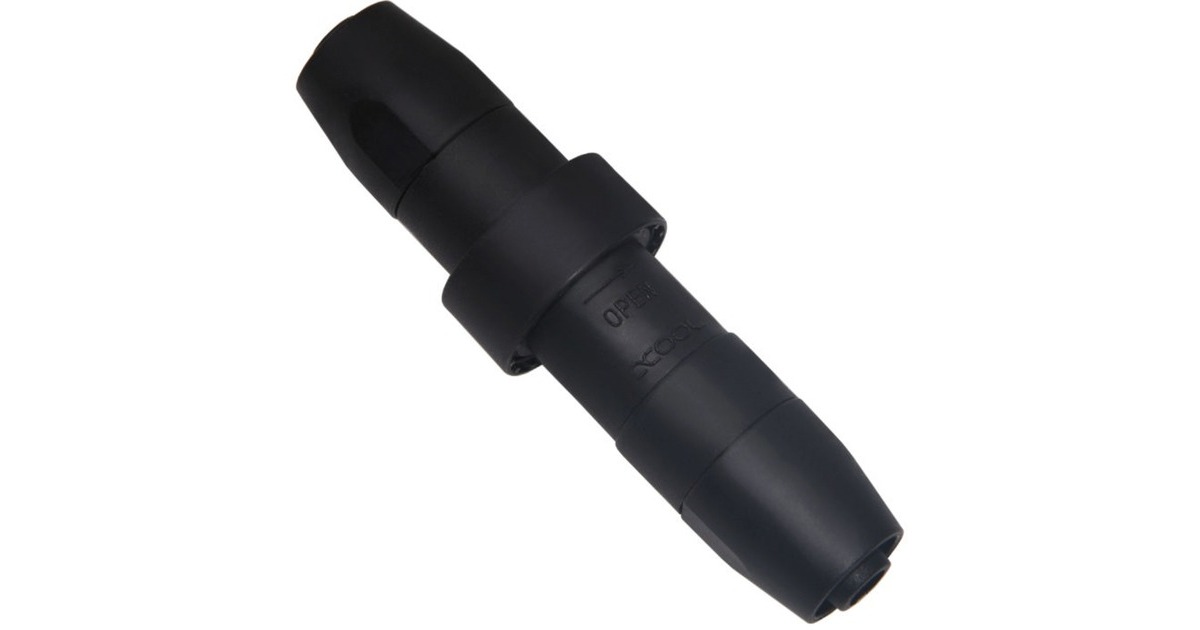 Alphacool HF Schnellverschlusskupplungsset TPV - Eisbaer kompatibel, Verbindung(schwarz (matt))