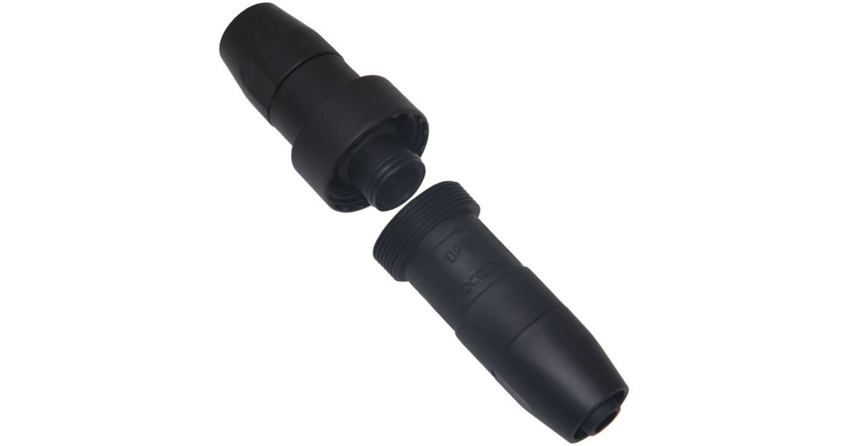 Alphacool HF Schnellverschlusskupplungsset TPV - Eisbaer kompatibel, Verbindung(schwarz (matt))
