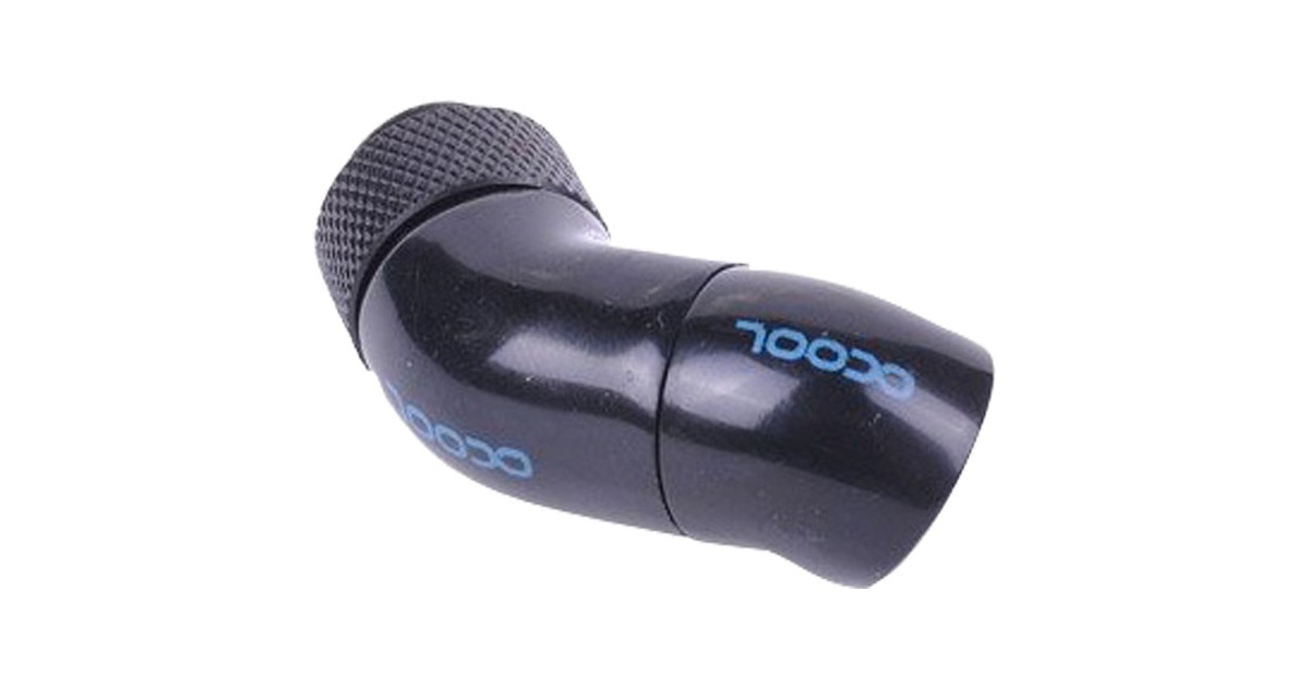 Alphacool HF Winkeladapter Doppel-45° dr, Verbindung(schwarz)