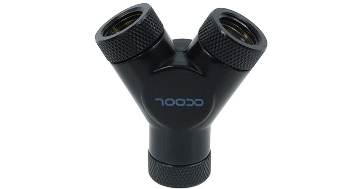 Alphacool HF Y-Verbinder - G1/4 drehbar, Verbindung(schwarz)