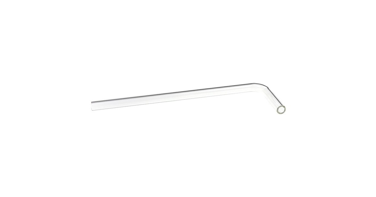 Alphacool HardTube 16/11mm 90° Borosilikatglas, Rohr(transparent, 10/30 cm)