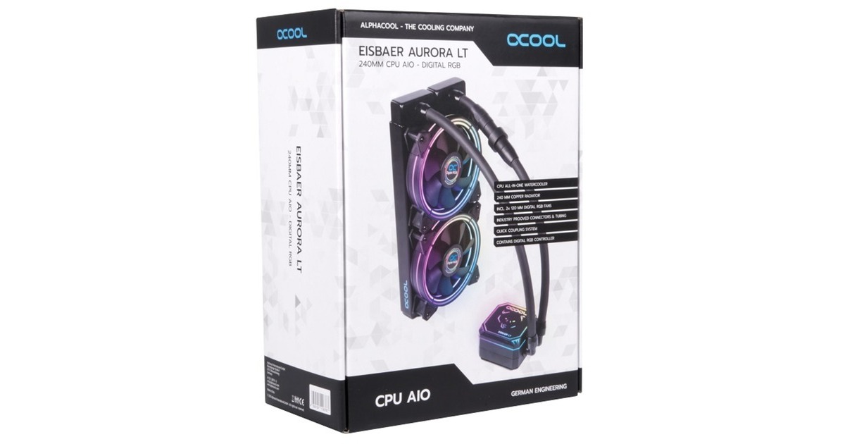 Alphacool KOI Eisbaer Aurora LT240 RGB 240mm, Wasserkühlung(schwarz)