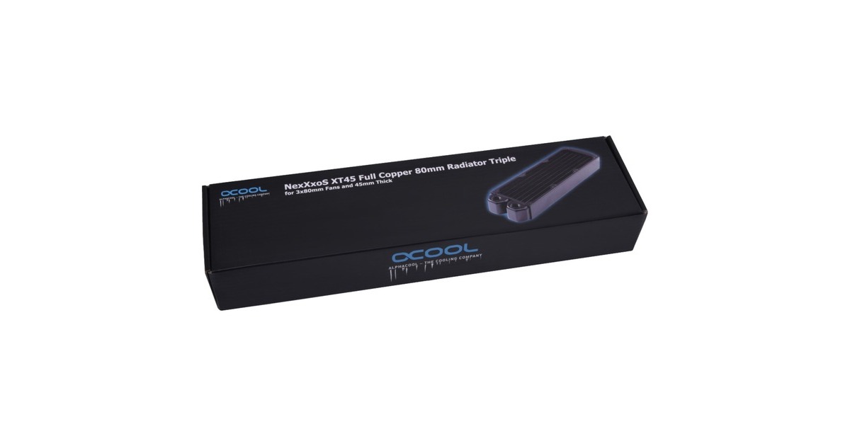 Alphacool NexXxoS HPE-45 Full Copper 80mm Triple, Radiator(schwarz)