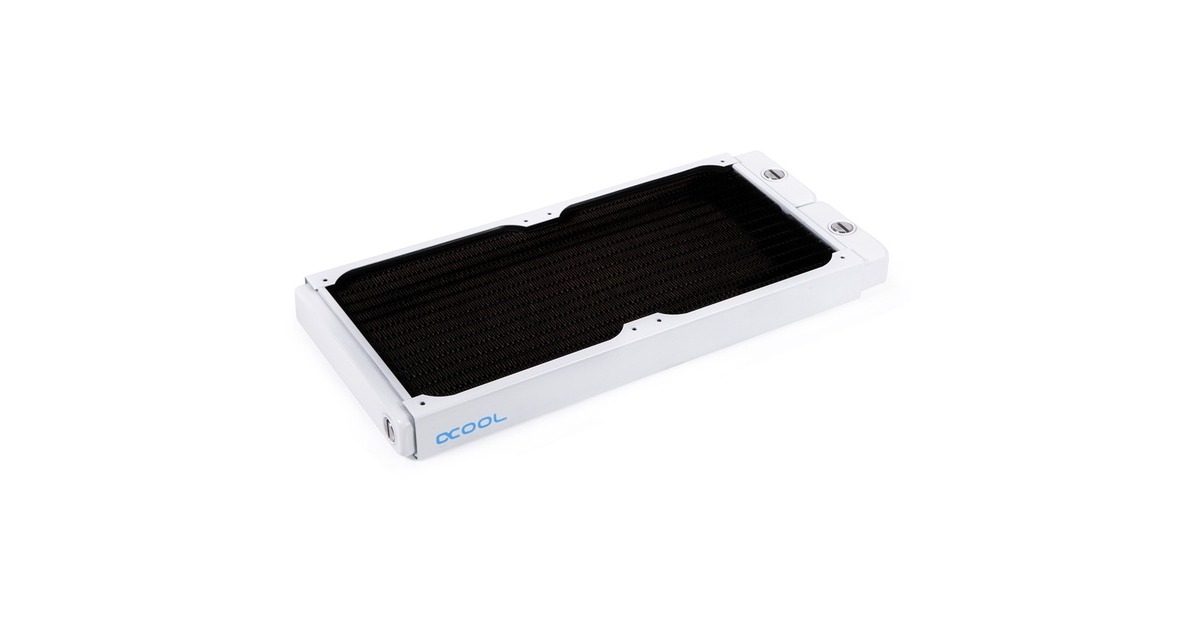 Alphacool NexXxoS ST30 Full Copper 280mm Radiator V.2 - White Special Edition 280mm(weiß/schwarz)