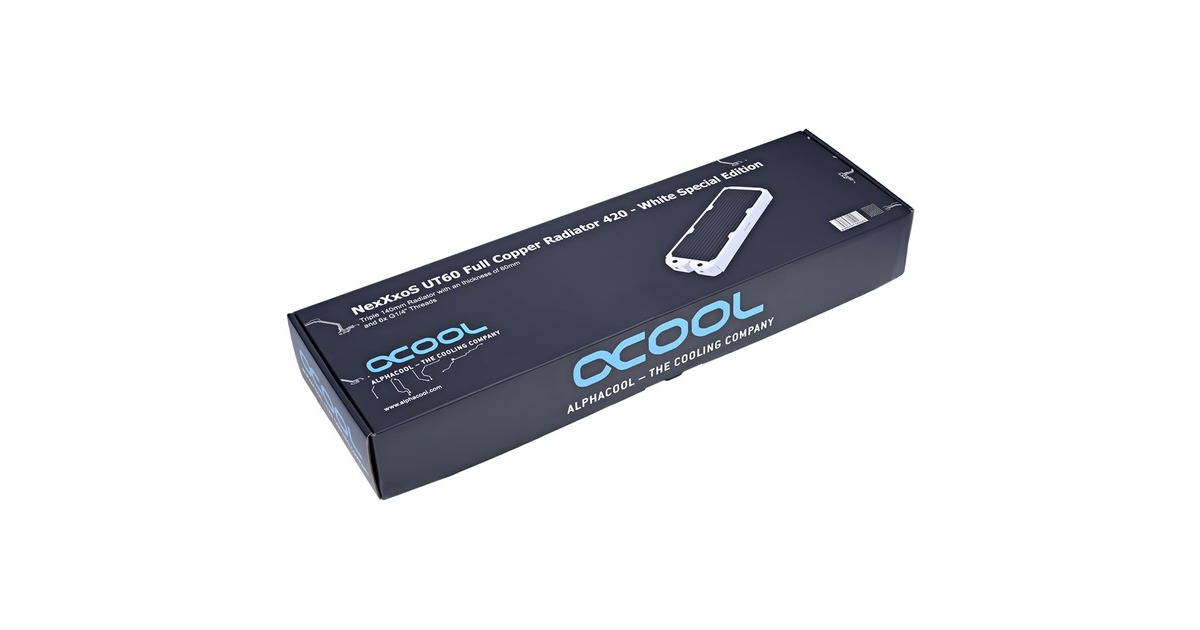 Alphacool NexXxoS UT60 Full Copper 420mm, Radiator(weiß/schwarz, White Special Edition)