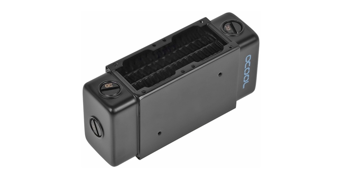 Alphacool NexXxoS UT60 Full Copper X-Flow 40mm Dual, Radiator(schwarz, 2x 40 mm)