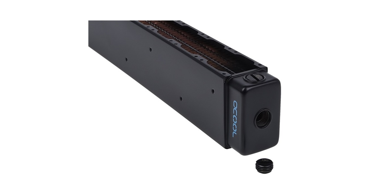 Alphacool NexXxoS UT60 Full Copper X-Flow 40mm Hepta, Radiator(schwarz, 7x 40 mm)