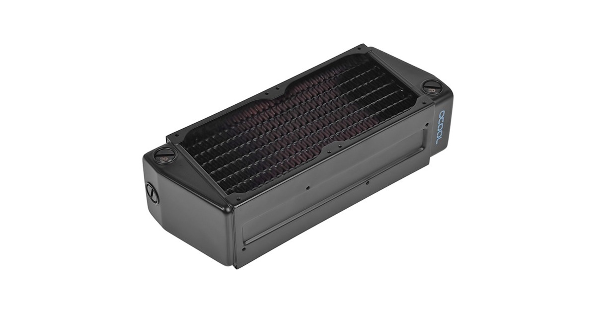 Alphacool NexXxoS UT60 Full Copper X-Flow 80mm Dual, Radiator(schwarz, 2x 80 mm)