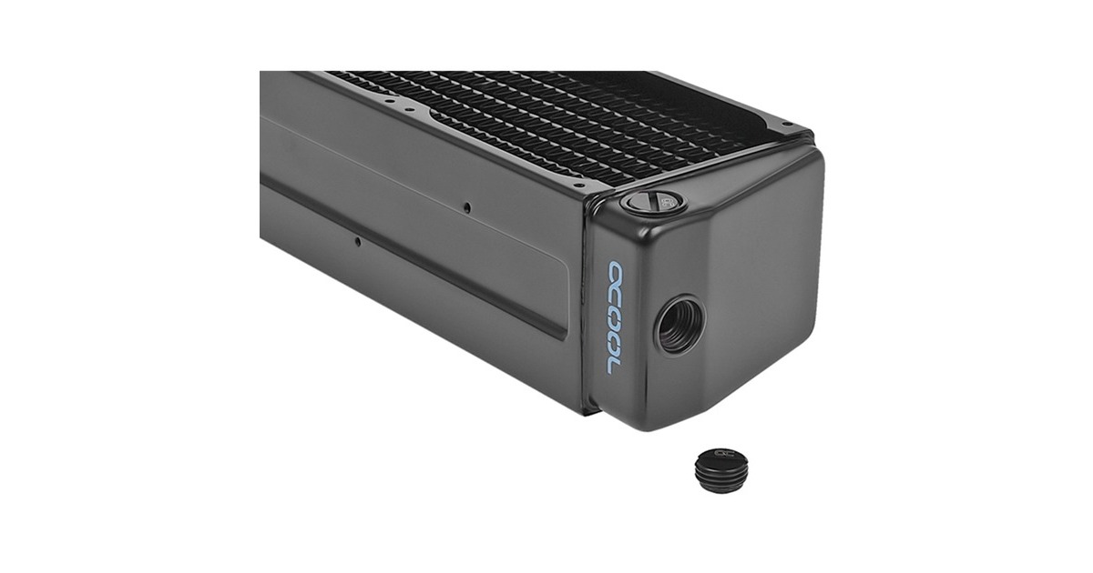 Alphacool NexXxoS UT60 Full Copper X-Flow 80mm Dual, Radiator(schwarz, 2x 80 mm)