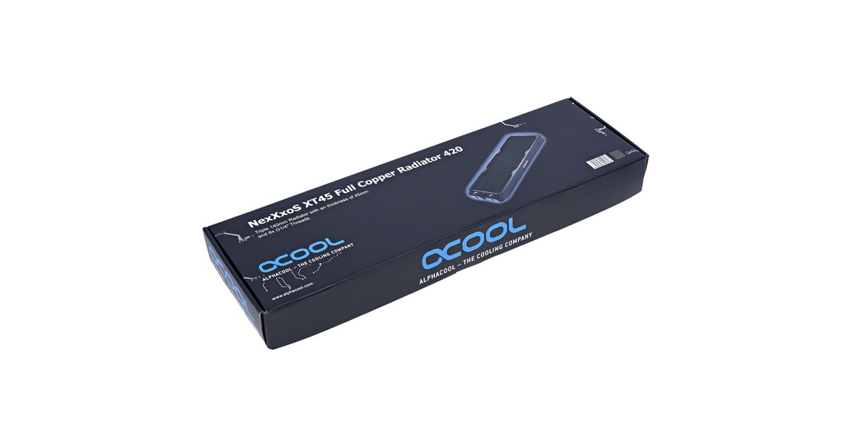 Alphacool NexXxoS XT45 Full Copper 420mm, Radiator(schwarz)