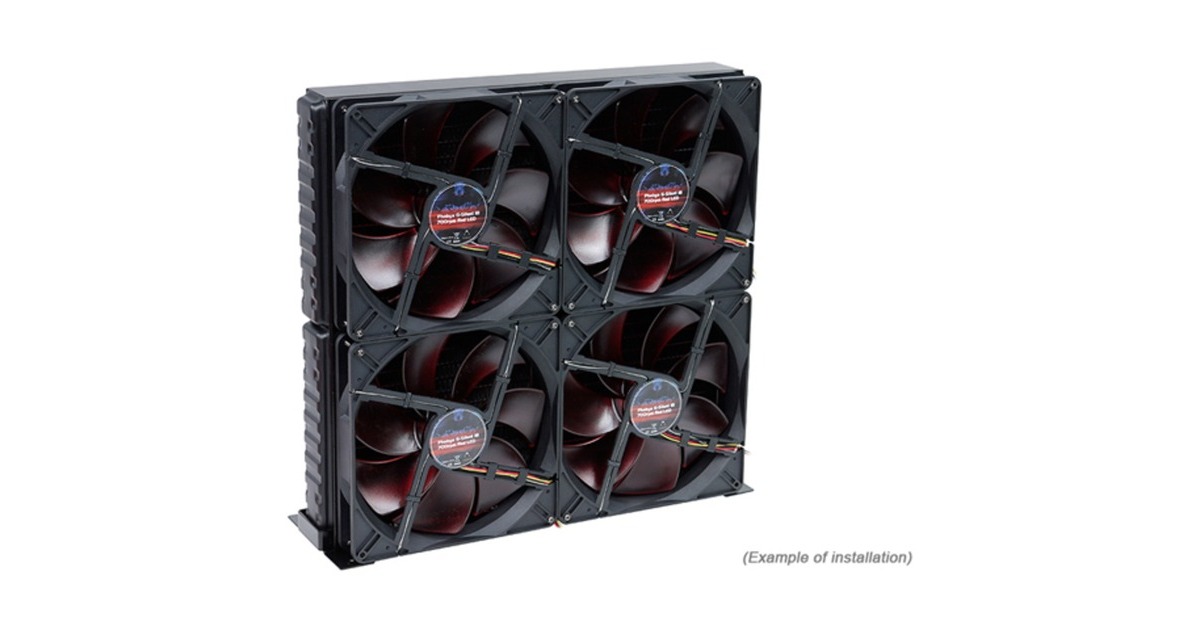 Alphacool Nova 1080 Lüfterblende 4x180mm - Black(schwarz)