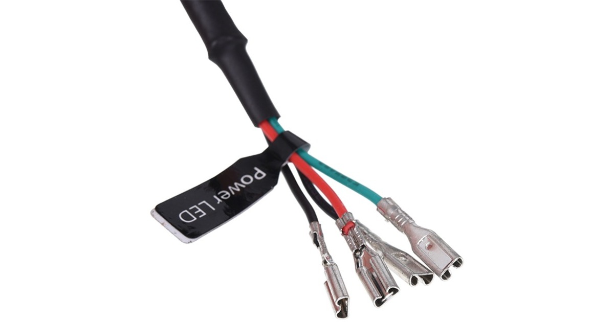 Alphacool Powerbutton mit Taster 19mm, blau beleuchtet, Schalter(schwarz)