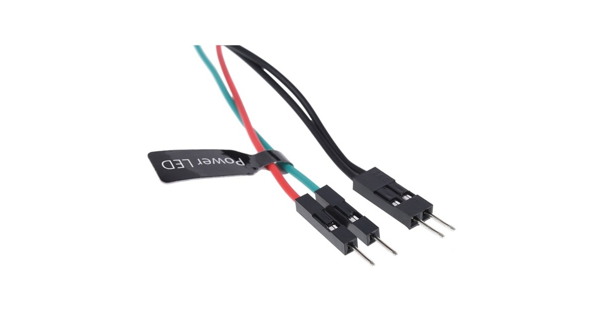 Alphacool Powerbutton mit Taster 19mm, rot beleuchtet, Schalter(schwarz)