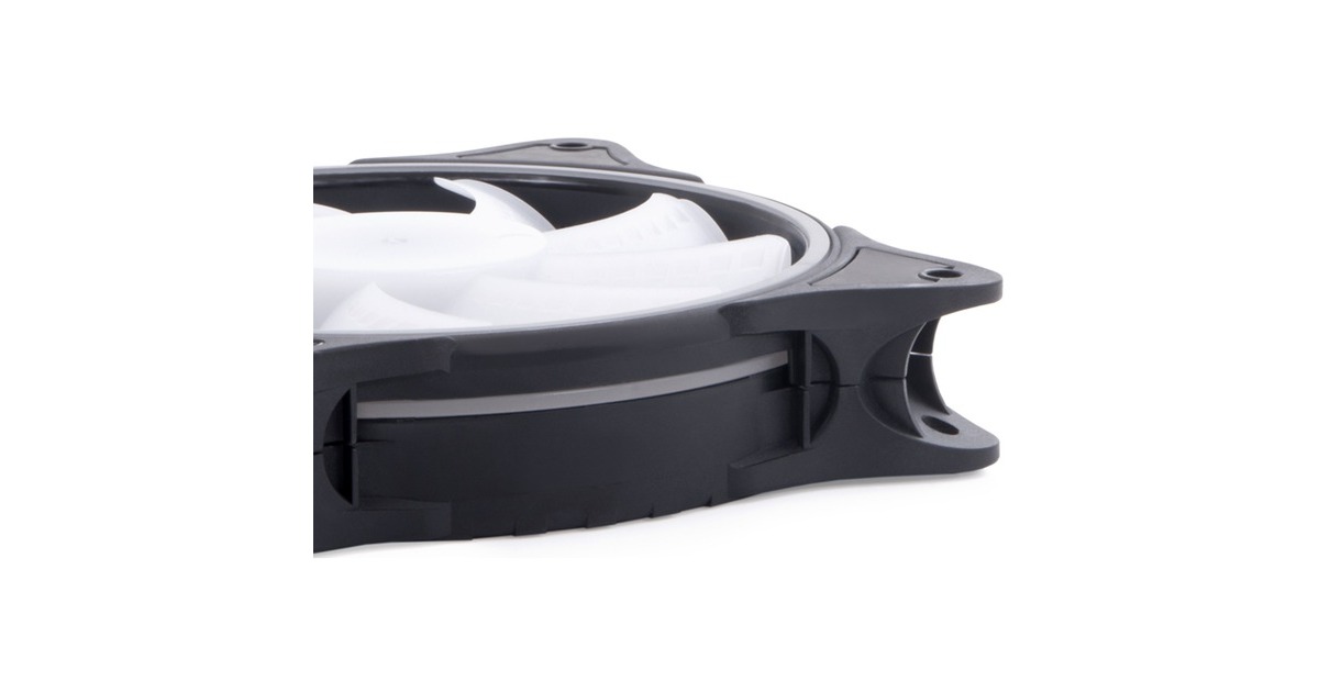 Alphacool Rise Aurora 120 mm Lüfter 120x120x25mm, Gehäuselüfter(schwarz/transparent)