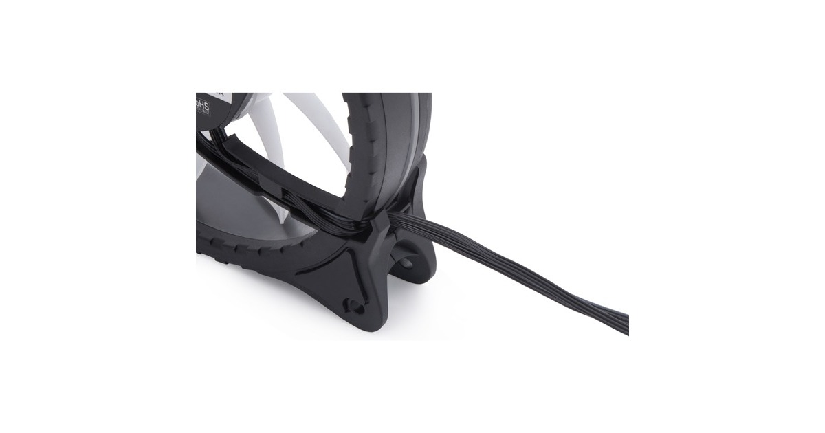 Alphacool Rise Aurora 120 mm Lüfter 120x120x25mm, Gehäuselüfter(schwarz/transparent)