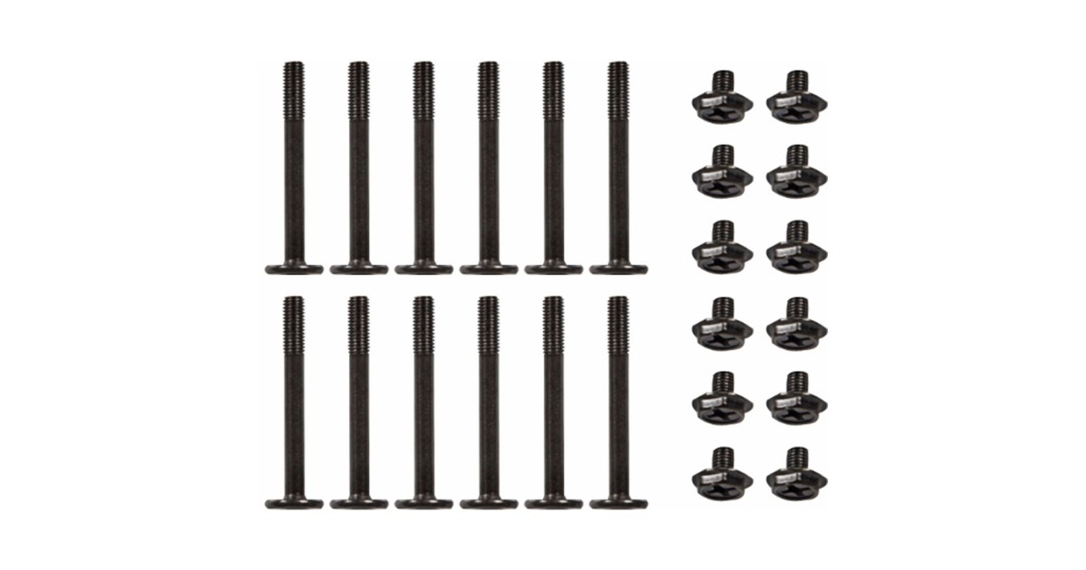 Alphacool Set Radiatorschrauben M3x30mm / M3x5mm, Schrauben-Set(schwarz, 24-teilig)