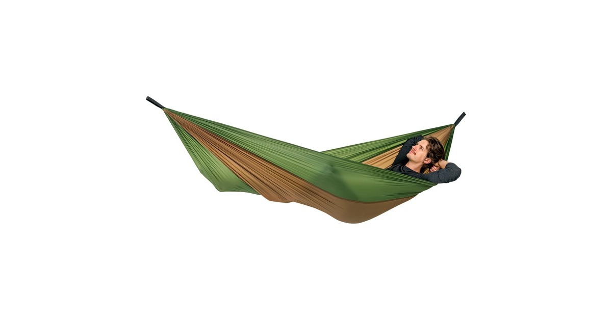 Amazonas Adventure Hammock Coyote AZ-1030411, Camping-Hängematte(grün/braun)