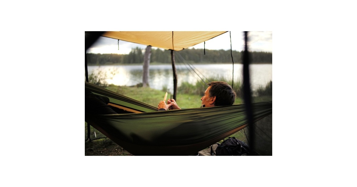 Amazonas Adventure Hammock Coyote AZ-1030411, Camping-Hängematte(grün/braun)