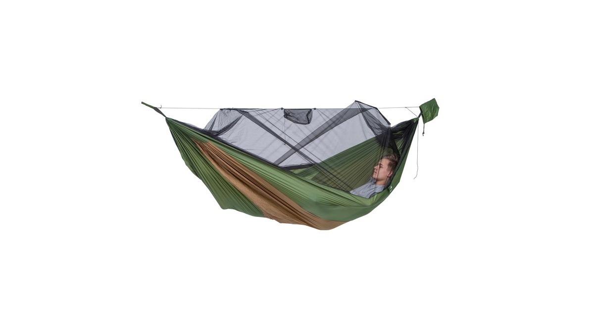 Amazonas Adventure Hero XXL AZ-1030520, Camping-Hängematte(braun/grün)