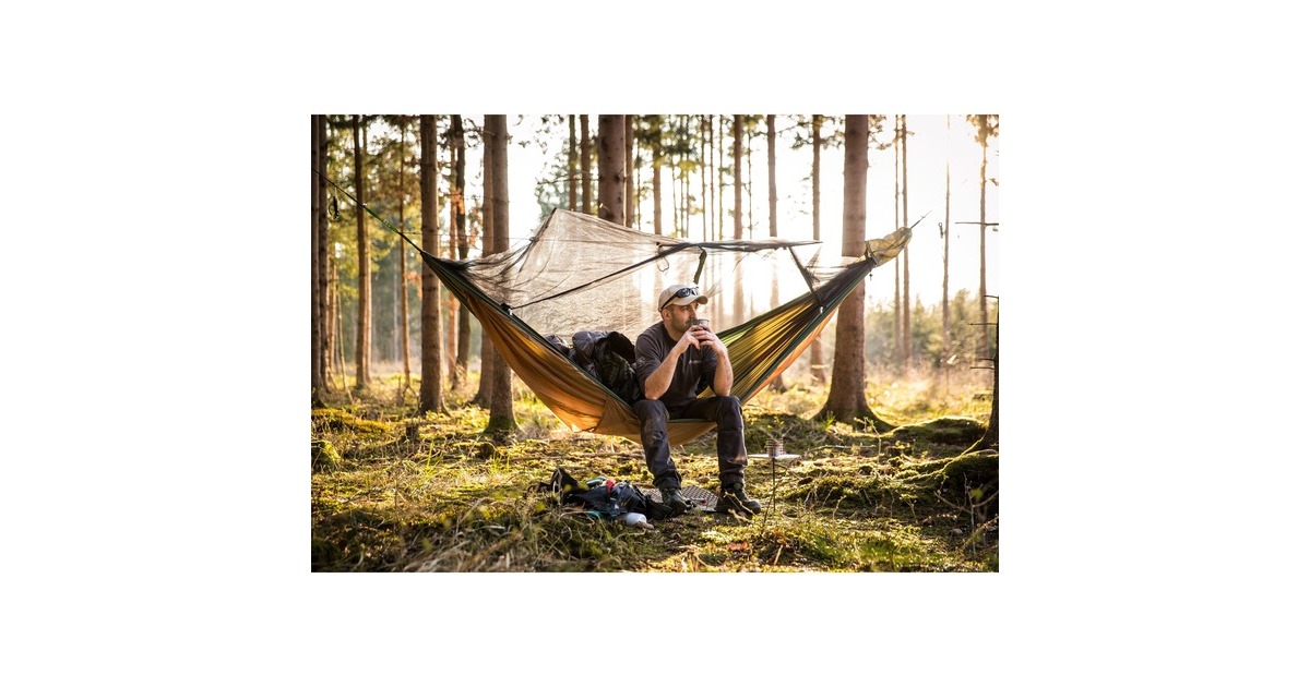 Amazonas Adventure Hero XXL AZ-1030520, Camping-Hängematte(braun/grün)