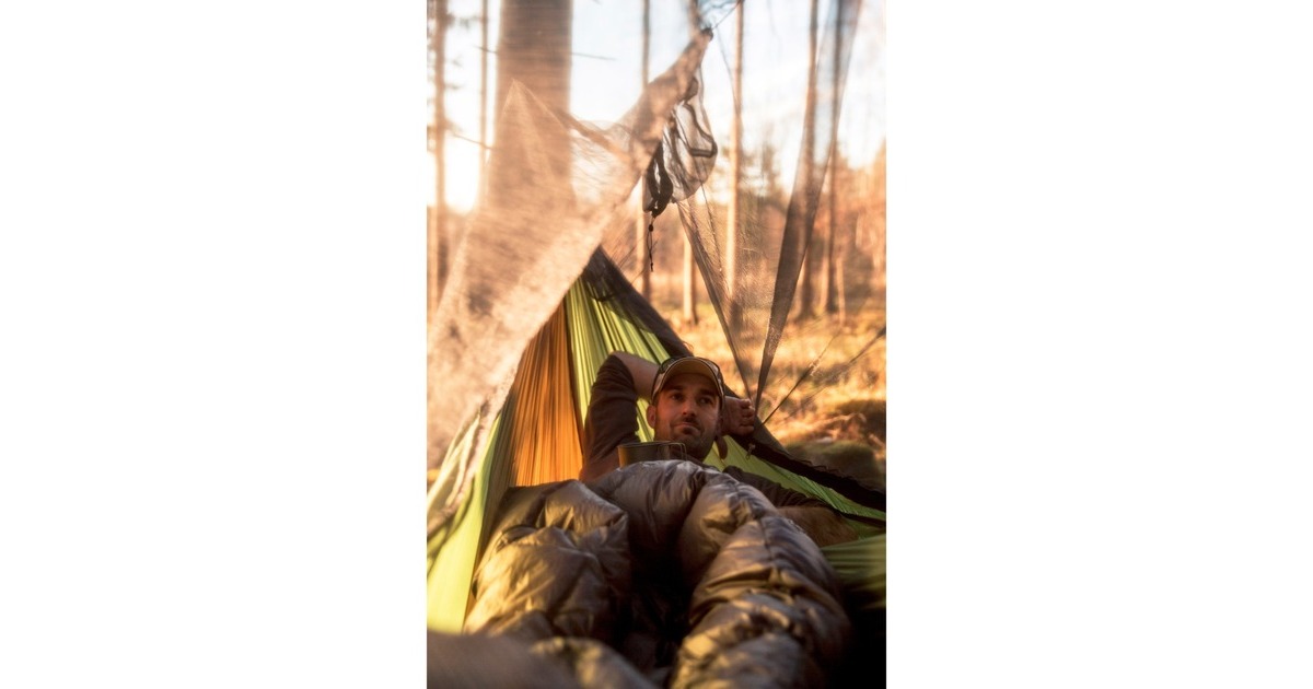 Amazonas Adventure Hero XXL AZ-1030520, Camping-Hängematte(braun/grün)