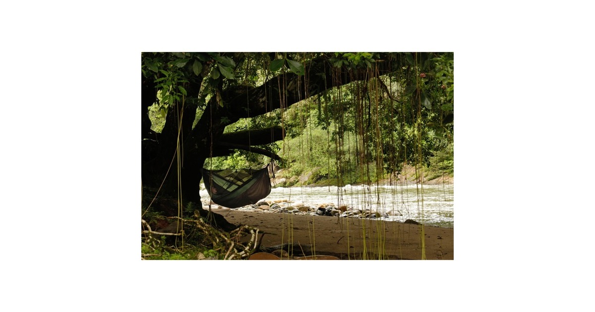 Amazonas Adventure Moskito Hammock Thermo AZ-1030430, Camping-Hängematte(grün/braun)