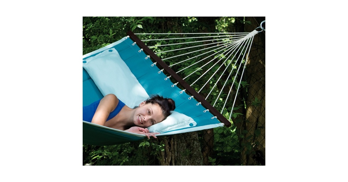 Amazonas American Dream AZ-1970001, Camping-Hängematte(türkis, Mit Spreizstäben)