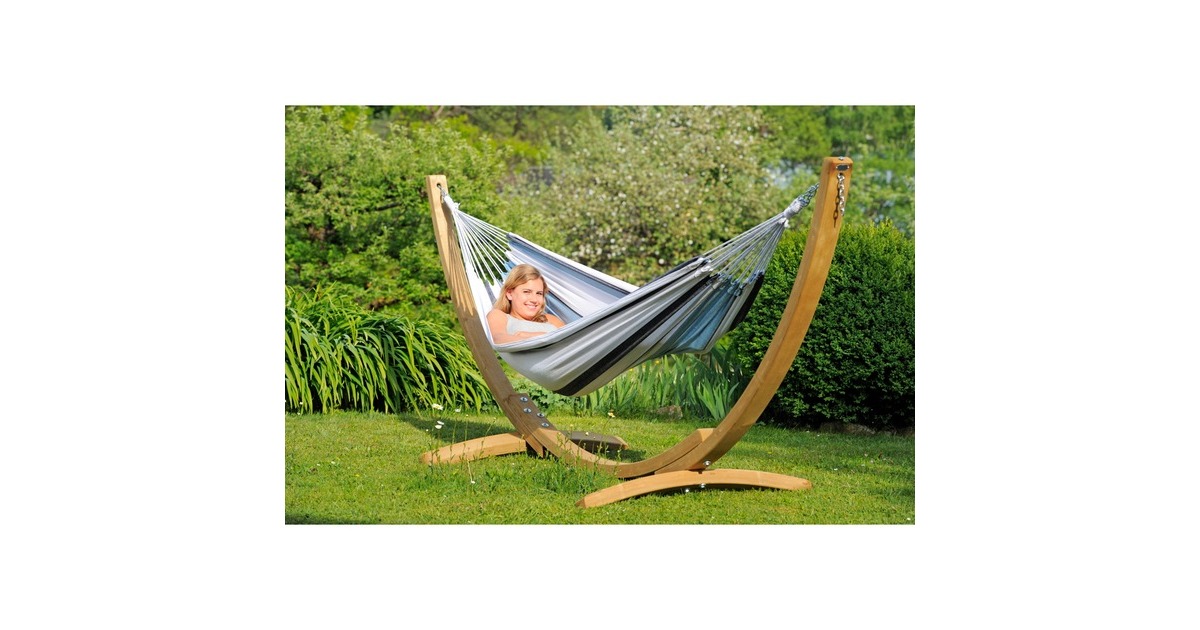 Amazonas Apollo Set Marine AZ-6010120, Camping-Hängematte(blau/weiß)