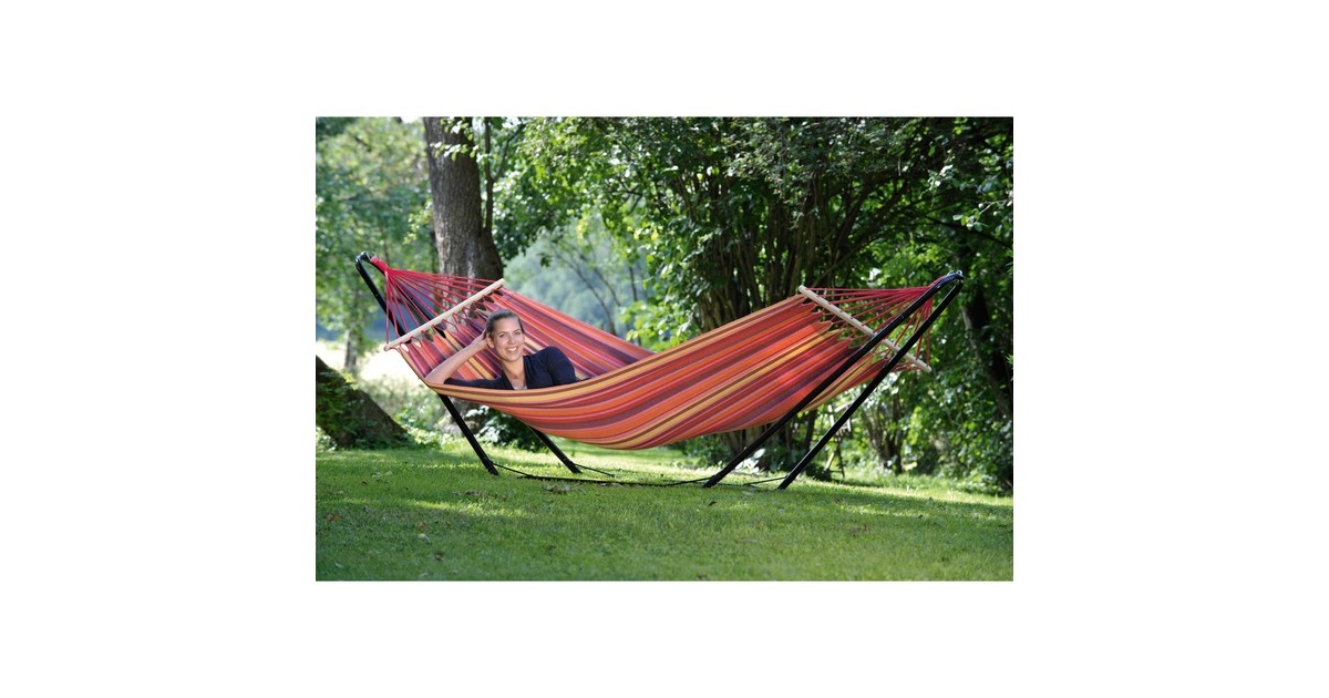 Amazonas Beach Set AZ-4210000, Hängematte(rot/violett)