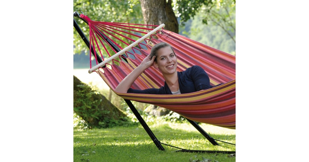 Amazonas Beach Set AZ-4210000, Hängematte(rot/violett)