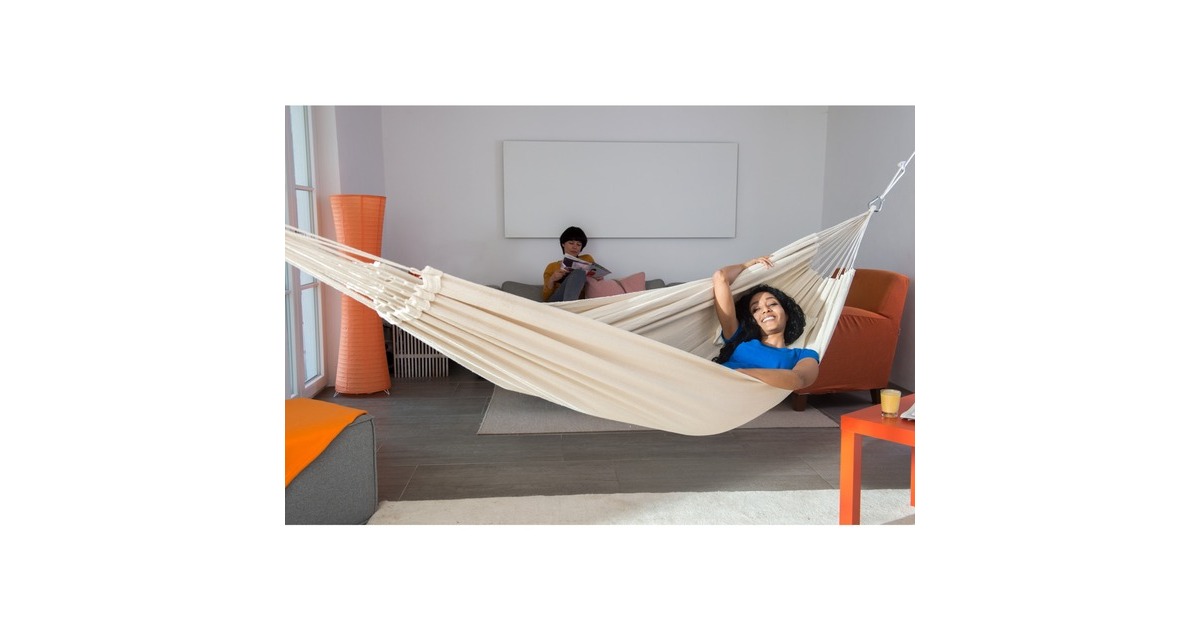 Amazonas Hängematte Barbados natura AZ-1018140, Camping-Hängematte(weiß)