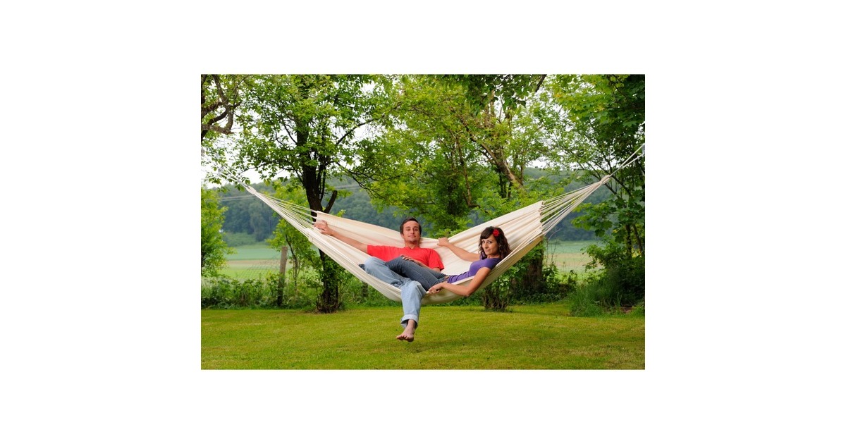 Amazonas Hängematte Barbados natura AZ-1018140, Camping-Hängematte(weiß)