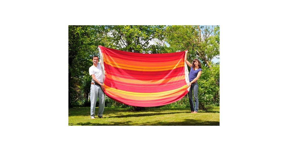 Amazonas Hängematte Gigante LavaAZ-1025200, Camping-Hängematte(rot/gelb)