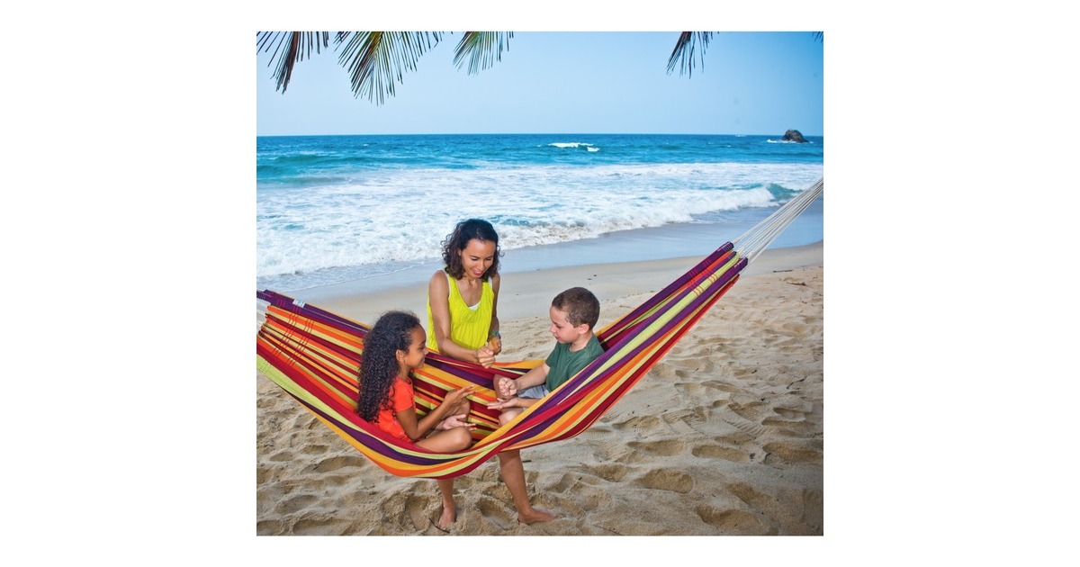 Amazonas Hängematte Lambada Tropical AZ-1014160, Camping-Hängematte(rot/gelb)