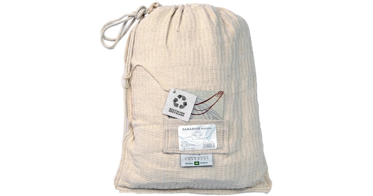 Amazonas Hängematte Paradiso natura AZ-1019600, Camping-Hängematte(weiß)