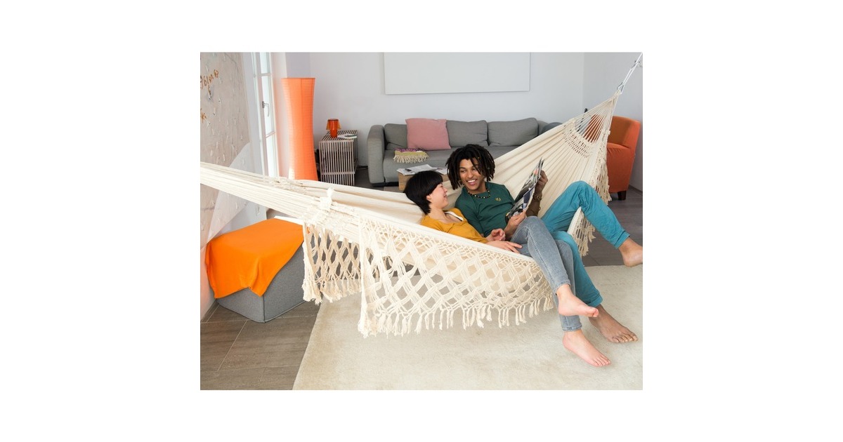 Amazonas Hängematte Rio AZ-1026100, Camping-Hängematte(weiß)