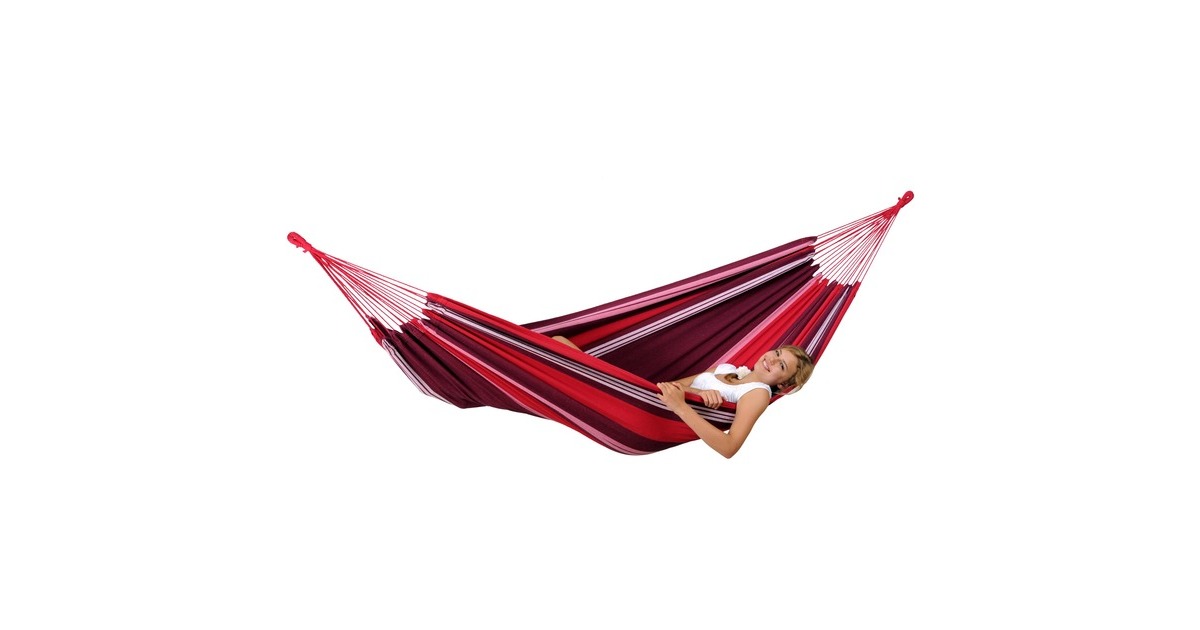 Amazonas Hängematte Salsa Fuego AZ-1951000, Camping-Hängematte(rot/lila)