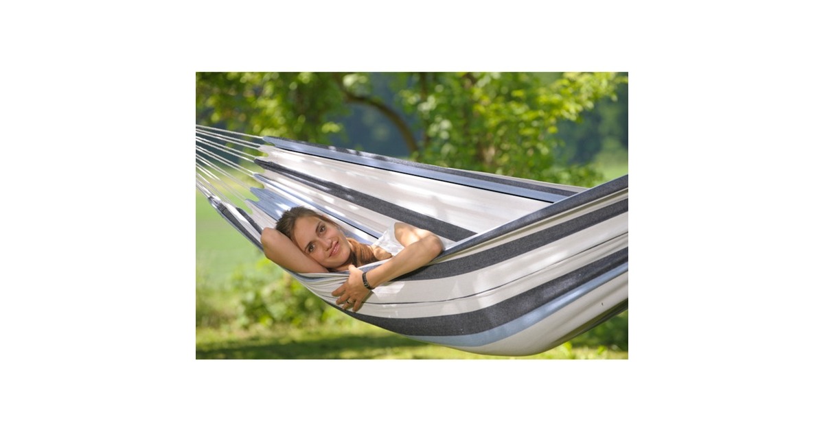 Amazonas Hängematte Salsa Marine AZ-1950000, Camping-Hängematte(blau/weiß)