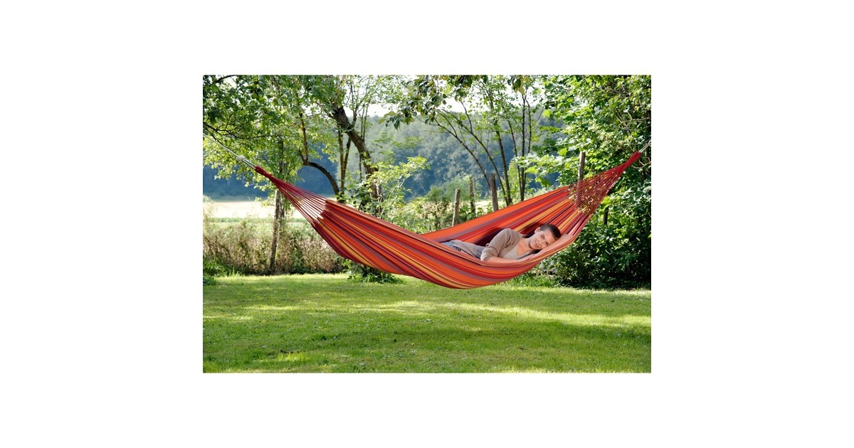 Amazonas Hängematte Tahiti Volcano AZ-1013100, Camping-Hängematte(rot/lila)