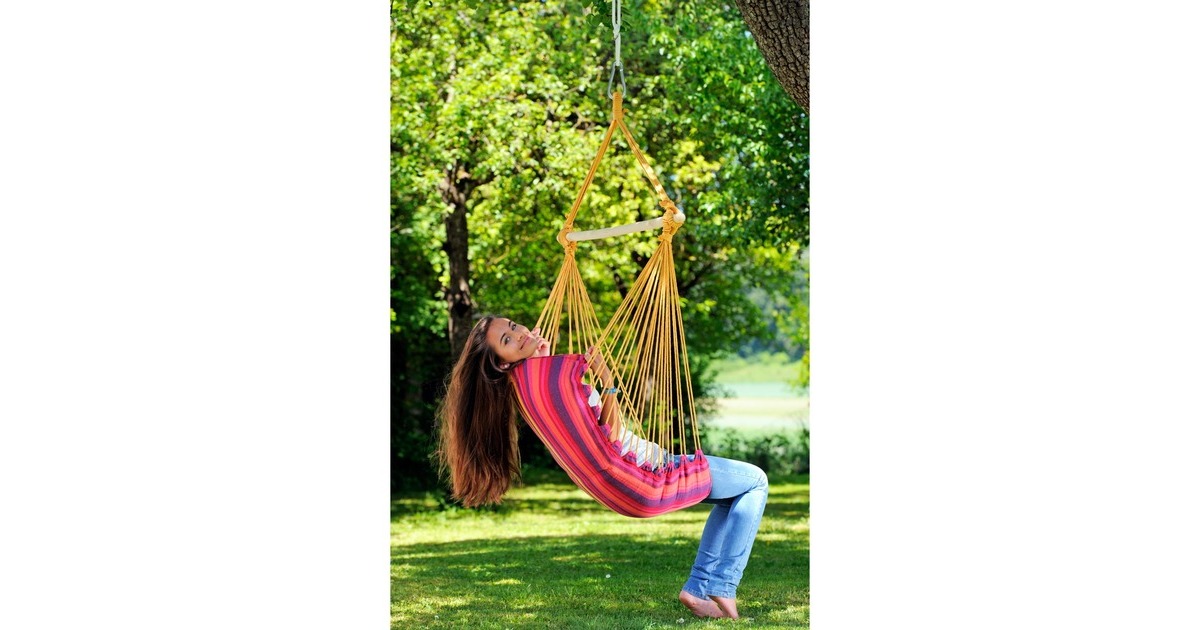 Amazonas Hängesessel Belize Volcano AZ-1013200, Camping-Hängesessel(rot/violett)