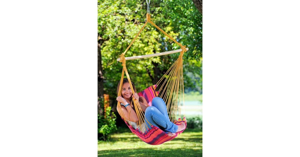 Amazonas Hängesessel Belize Volcano AZ-1013200, Camping-Hängesessel(rot/violett)