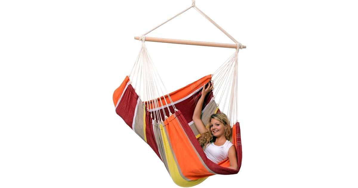 Amazonas Hängesessel Brasil Acerola AZ-2030150, Camping-Hängesessel(rot/orange)