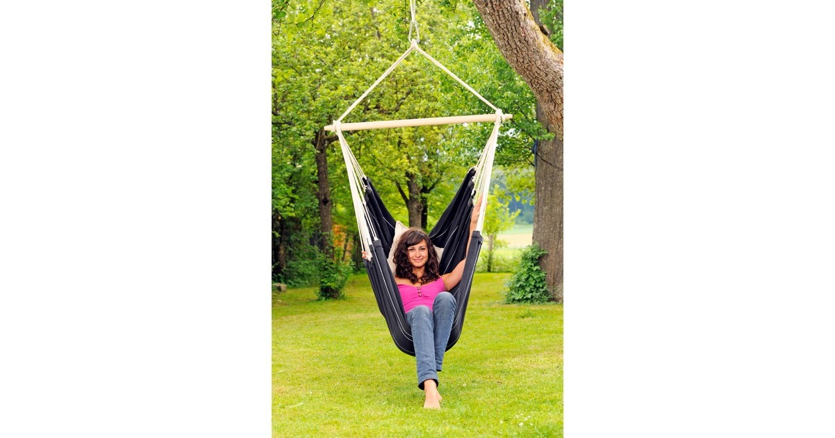 Amazonas Hängesessel Brasil BlackAZ-2030140, Camping-Hängesessel(schwarz)